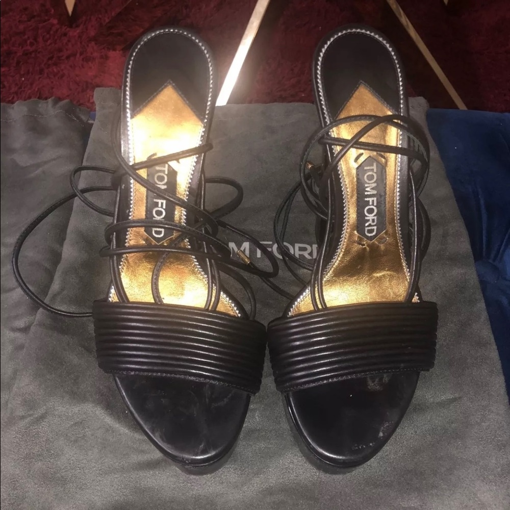 COPY - Tom Ford Platform Tie-Up Sandals